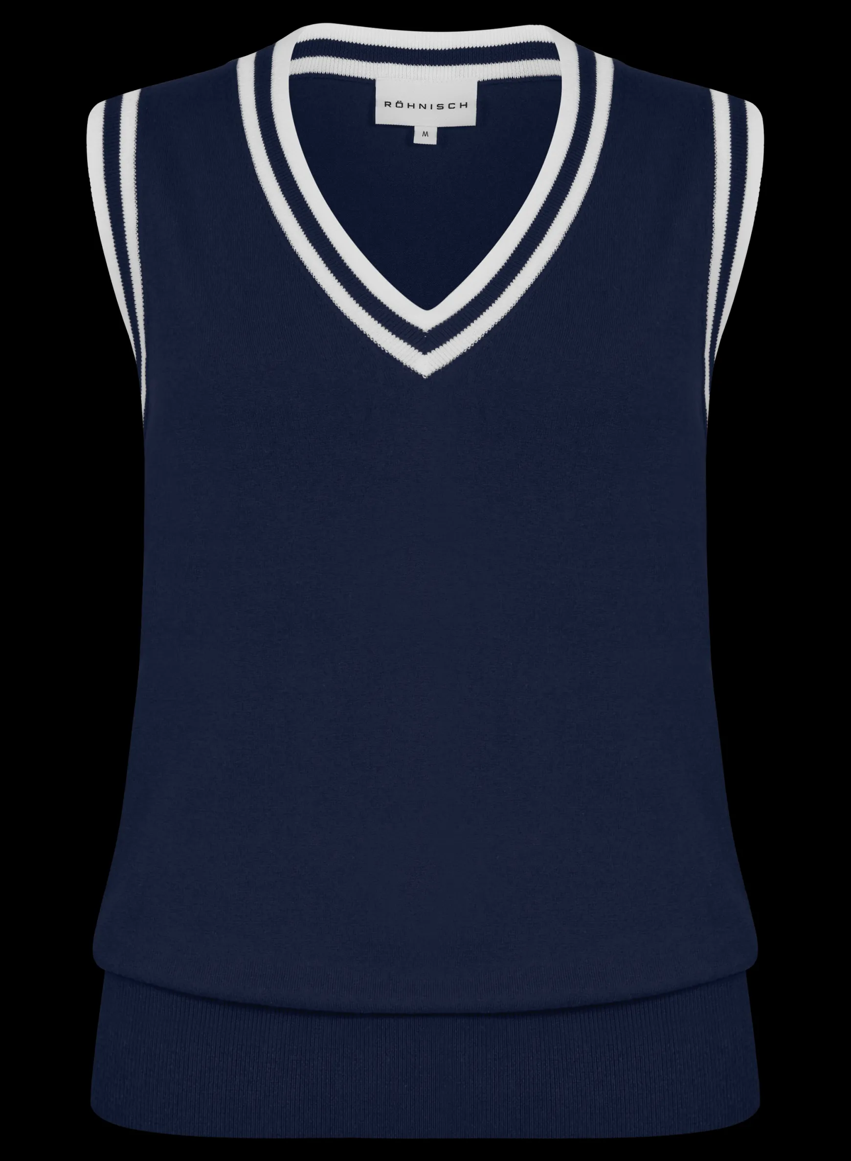 adele_knitted_vest_navywh_1.webp Adele Knitted Vest, -Röhnisch Best Sale
