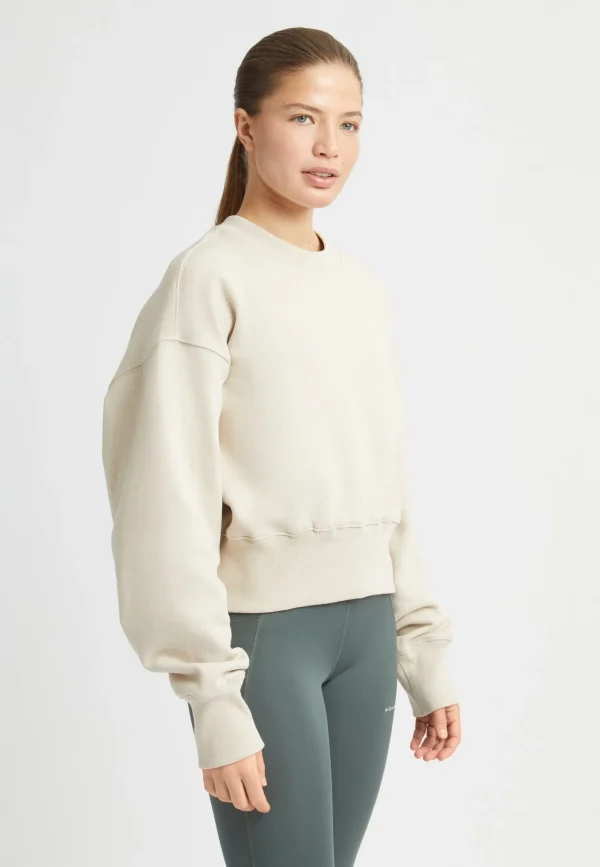 Cotton Cropped Sweatshirt, -Röhnisch Online