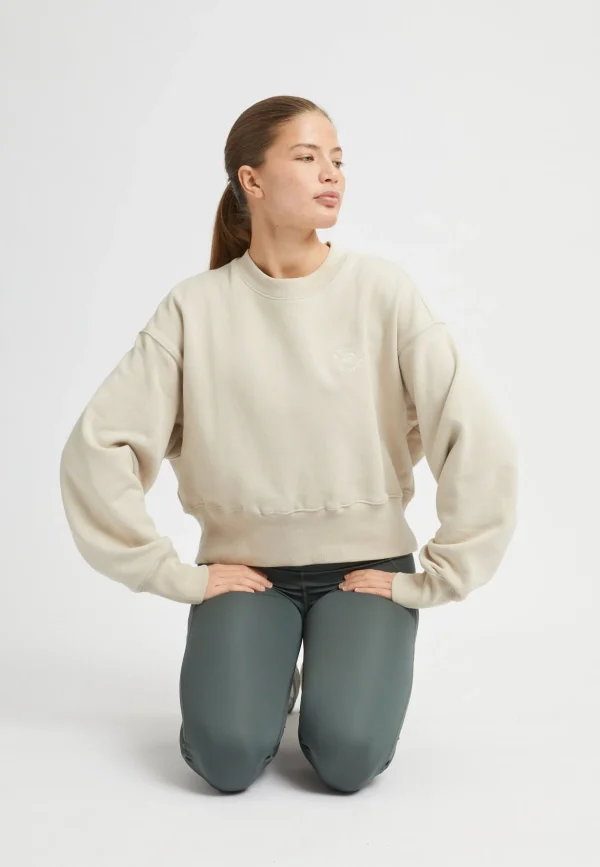 Cotton Cropped Sweatshirt, -Röhnisch Online