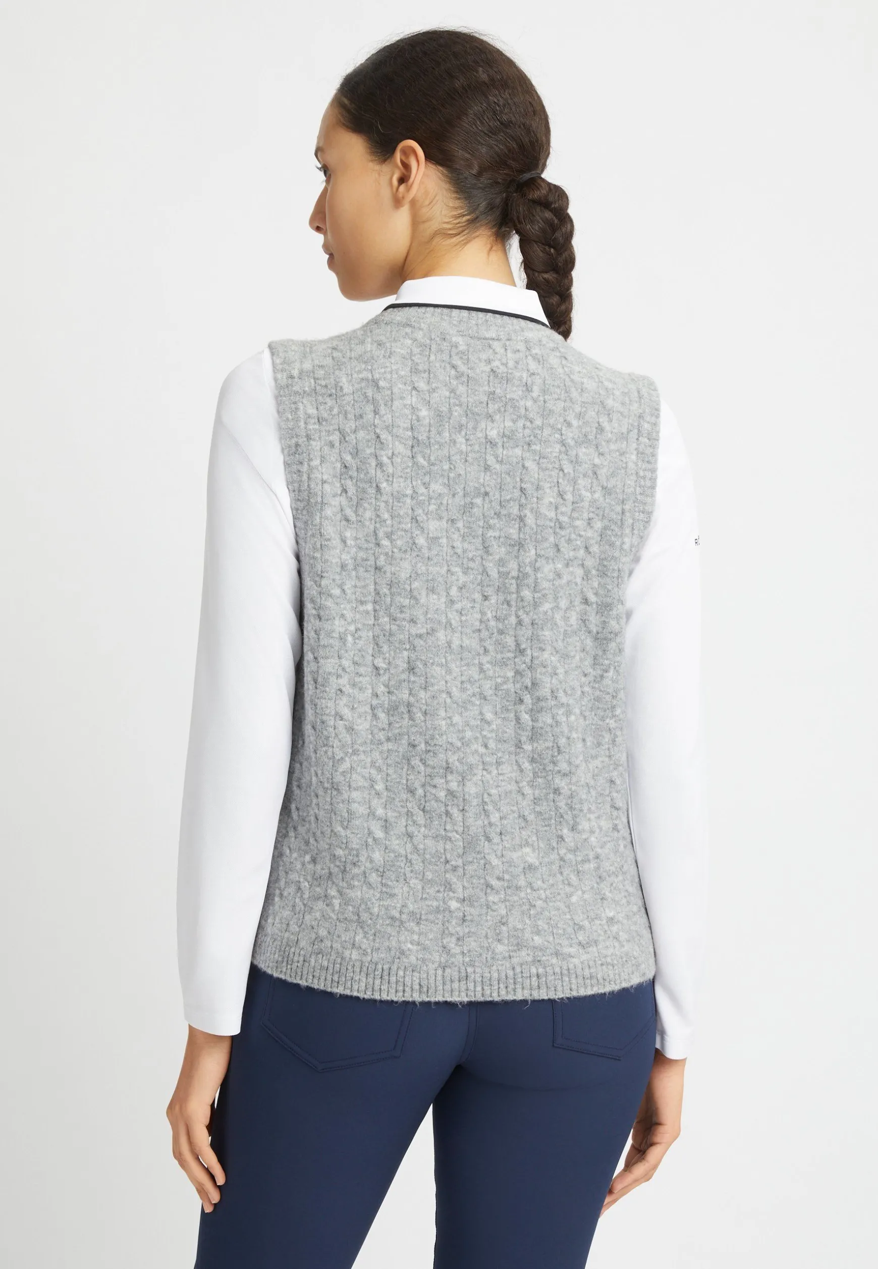 ina_knitted_vest_grey_mel_0.webp Ina Knitted Vest, -Röhnisch Outlet