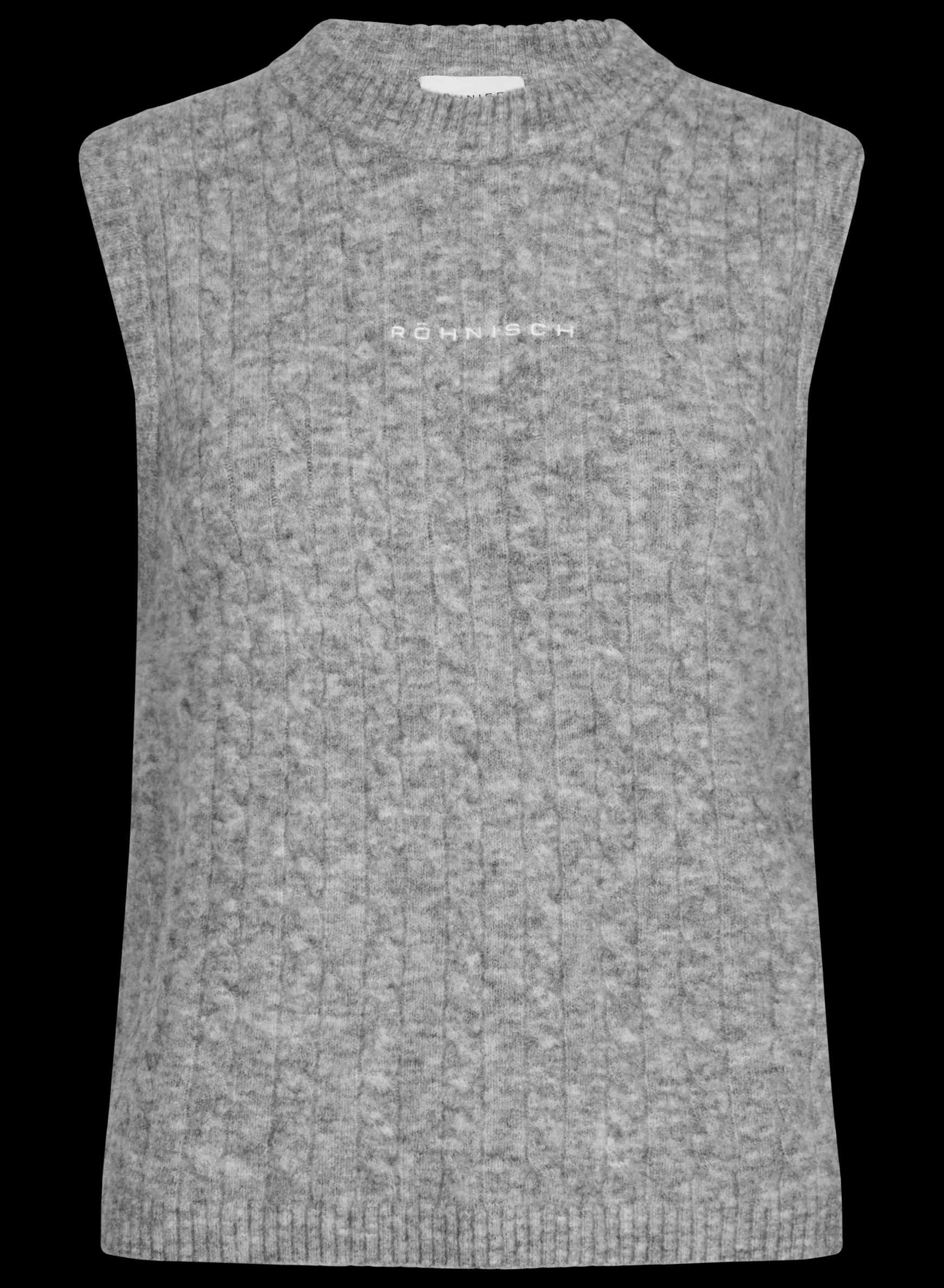 ina_knitted_vest_grey_mel_3.webp Ina Knitted Vest, -Röhnisch Outlet