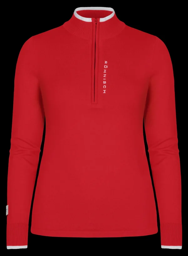 Knitted Half Zip, -Röhnisch Outlet